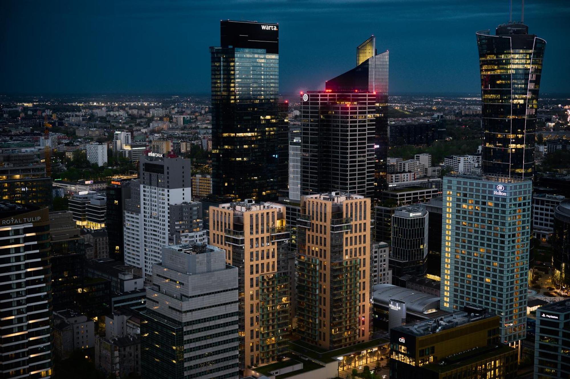 Ferienwohnung Platinum Towers J&K Warschau Exterior foto
