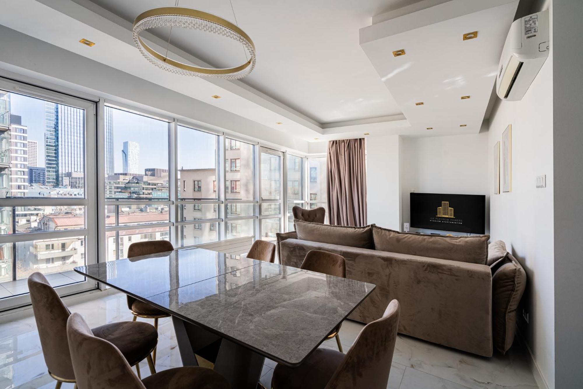 Ferienwohnung Platinum Towers J&K Warschau Exterior foto